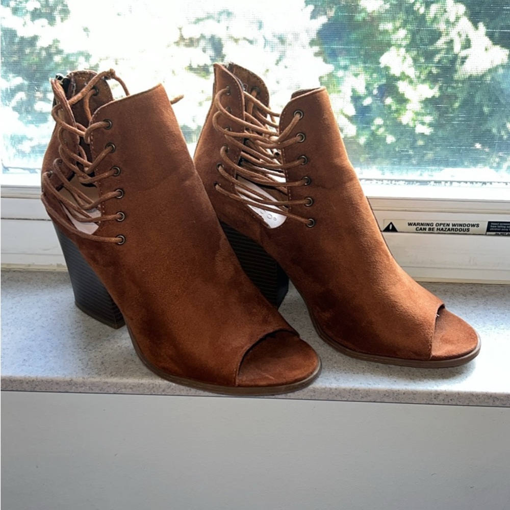 Brown booties